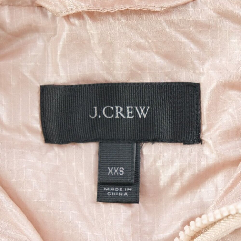 J. Crew Vest Women's XXS Quilted Double Full Zip #B8448 Light Pink Outdoor Vest - Picture 4 of 7